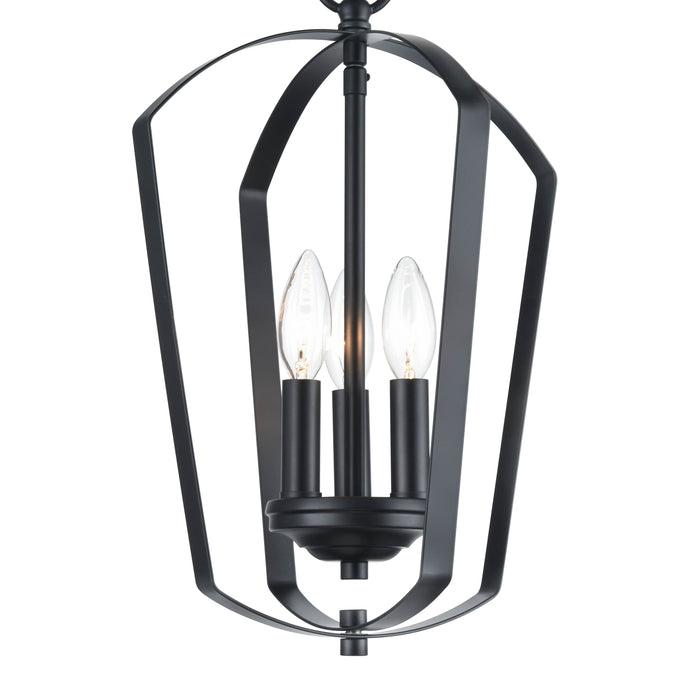 16.75'' Ivey Lake Matte Black 3 Light Pendant