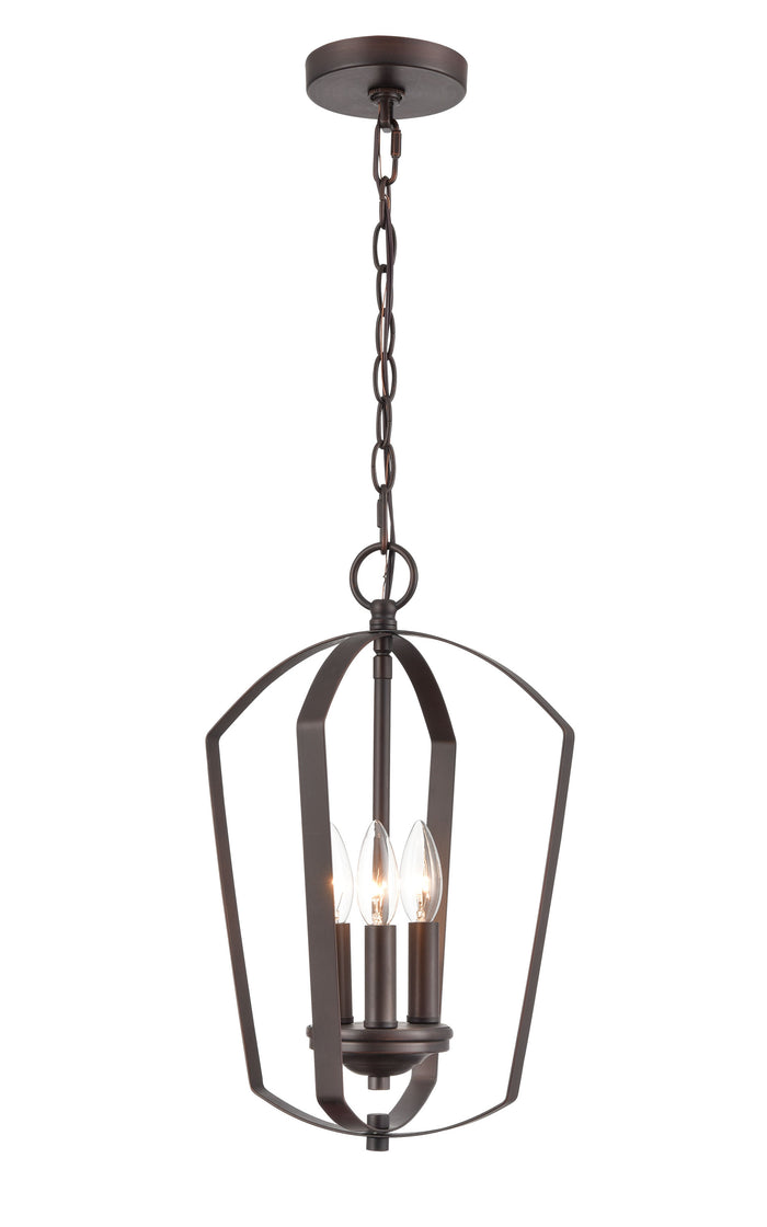 16.75'' Ivey Lake Rubbed Bronze 3 Light Pendant