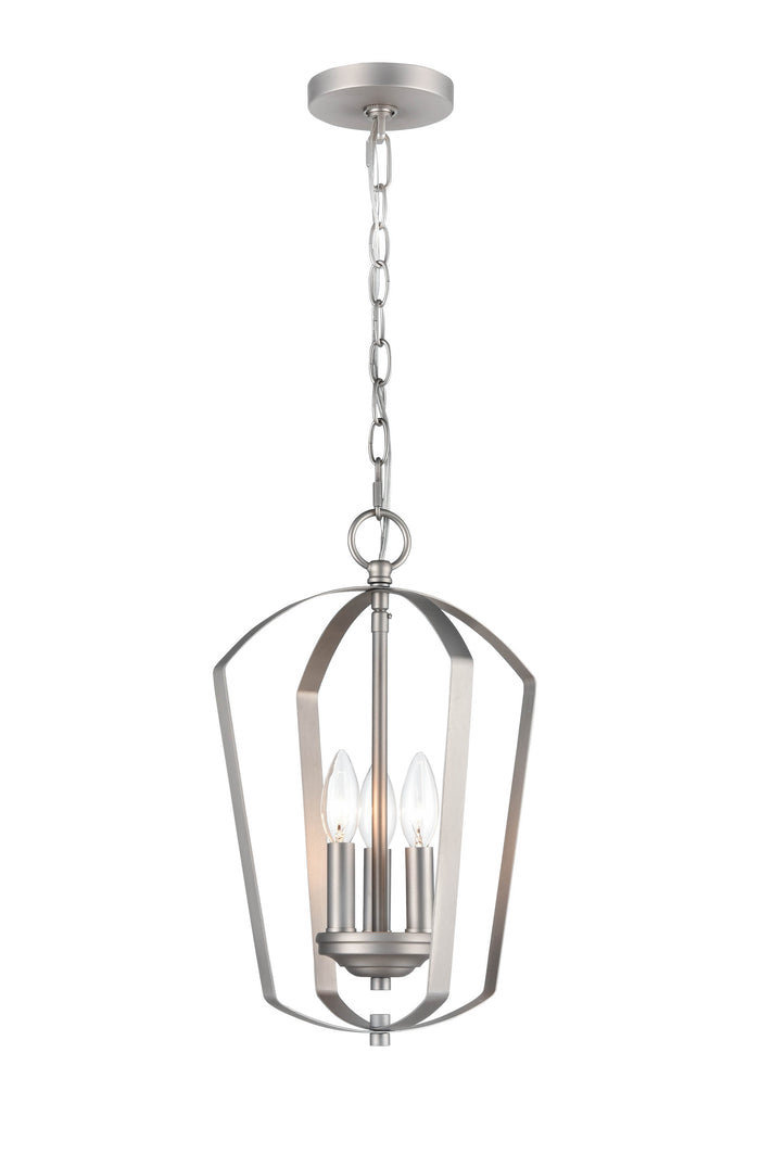 16.75'' Ivey Lake Satin Nickel 3 Light Pendant
