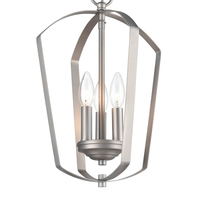 16.75'' Ivey Lake Satin Nickel 3 Light Pendant