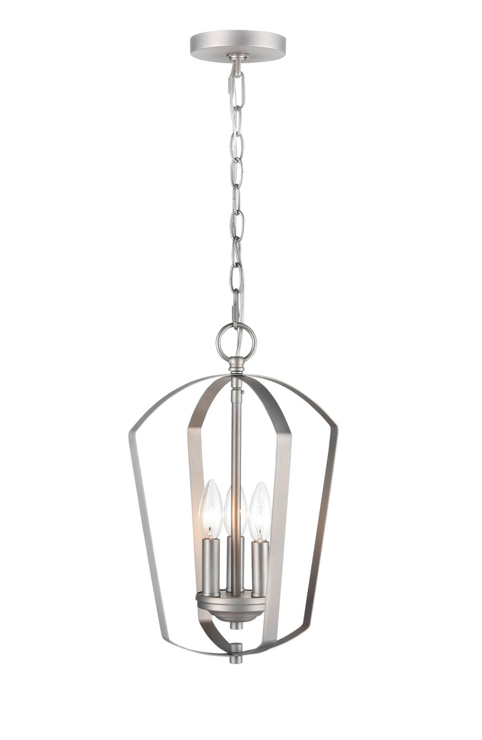 16.75'' Ivey Lake Satin Nickel 3 Light Pendant