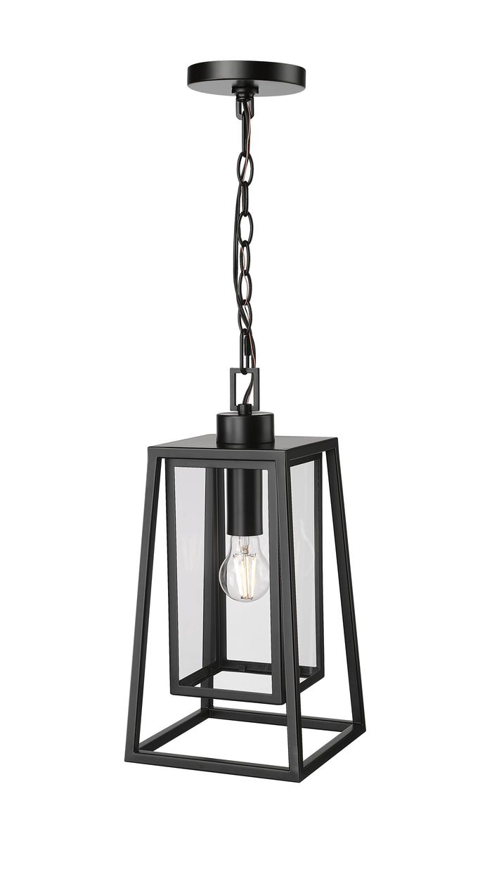 17'' Denzell Powder Coated Black 1 Light Hanging Lantern