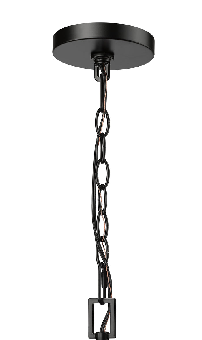 17'' Denzell Powder Coated Black 1 Light Hanging Lantern