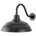 17-inch R Series Satin Black Tapered Warehouse Shade