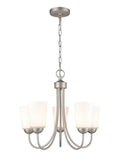 17'' Ivey Lake Satin Nickel 5 Light Chandelier
