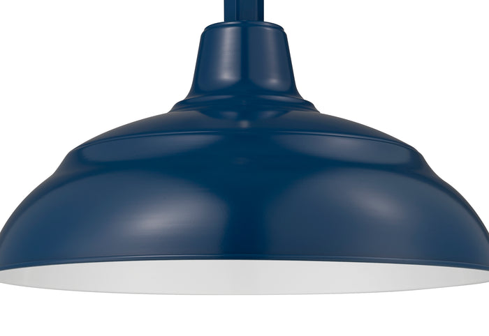 17'' Navy Blue Metal R Series Warehouse Shade