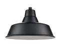 17'' Satin Black Aluminum R Series Classic Warehouse Shade