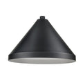 17'' Satin Black Aluminum R Series Wide Cone Shade