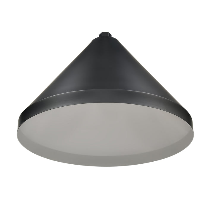 17'' Satin Black Aluminum R Series Wide Cone Shade