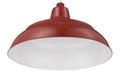 17'' Satin Red Metal R Series Warehouse Shade
