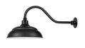17 x 14.5-inch R Series Satin Black Warehouse Shade