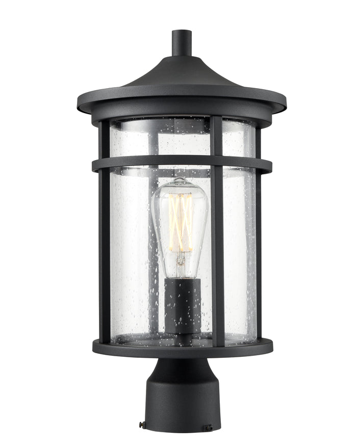 17.13'' Namath Textured Black 1 Light Post Lantern