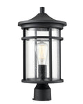 17.13'' Namath Textured Black 1 Light Post Lantern