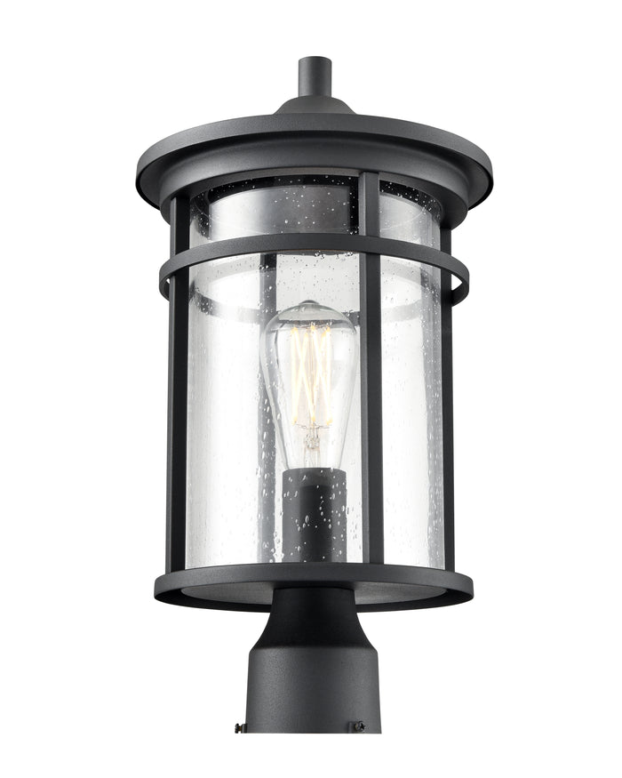 17.13'' Namath Textured Black 1 Light Post Lantern