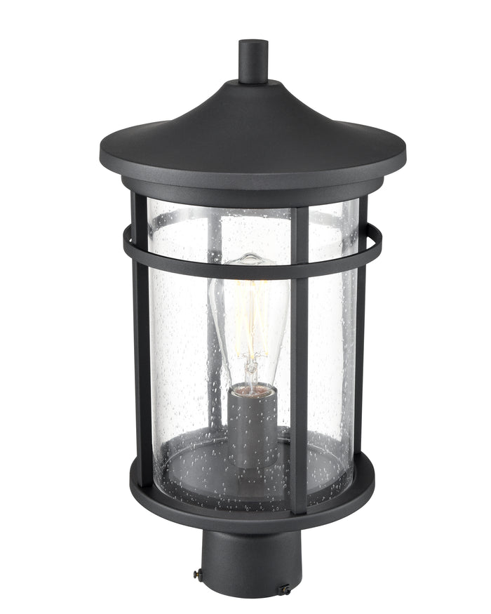 17.13'' Namath Textured Black 1 Light Post Lantern