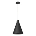 17.5'' Axston Textured Black 1 Light Hanging Lantern