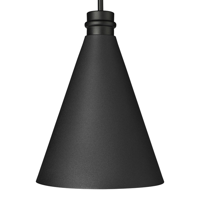 17.5'' Axston Textured Black 1 Light Hanging Lantern