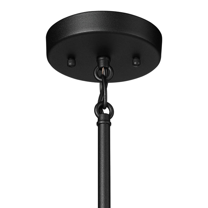 17.5'' Axston Textured Black 1 Light Hanging Lantern