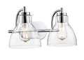 17.5'' Knightsdale Chrome 2 Light Bath Vanity