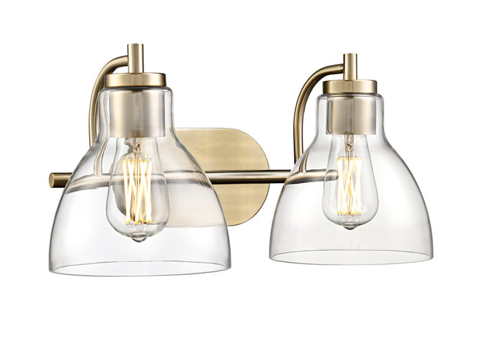 17.5'' Knightsdale Modern Gold 2 Light Bath Vanity