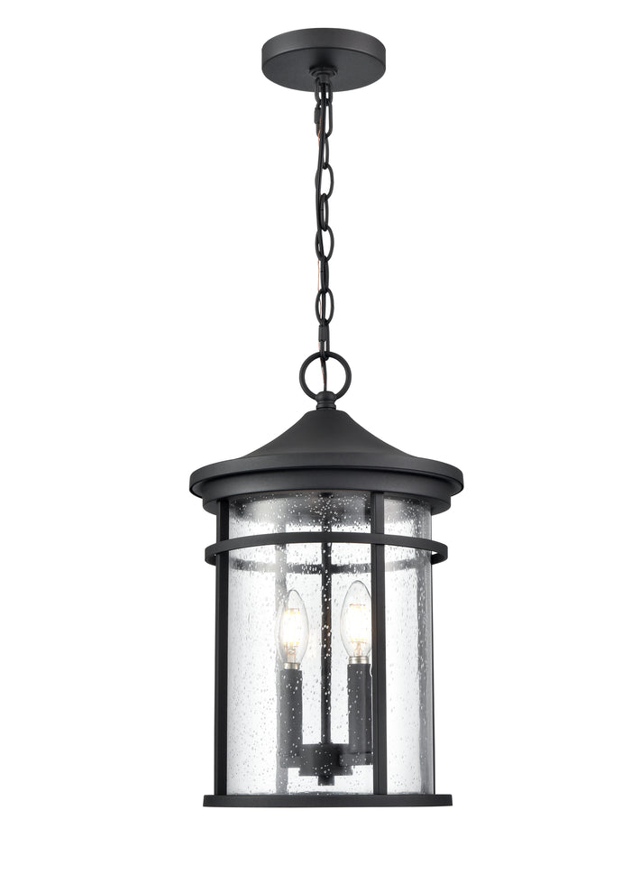 17.5'' Namath Textured Black 2 Light Hanging Lantern