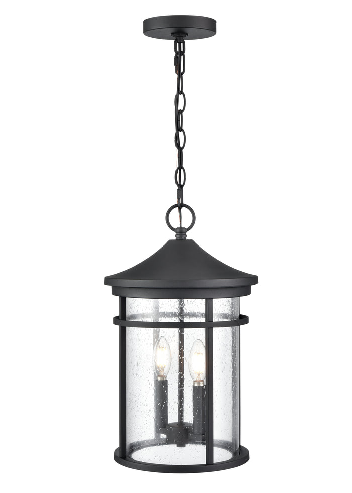 17.5'' Namath Textured Black 2 Light Hanging Lantern
