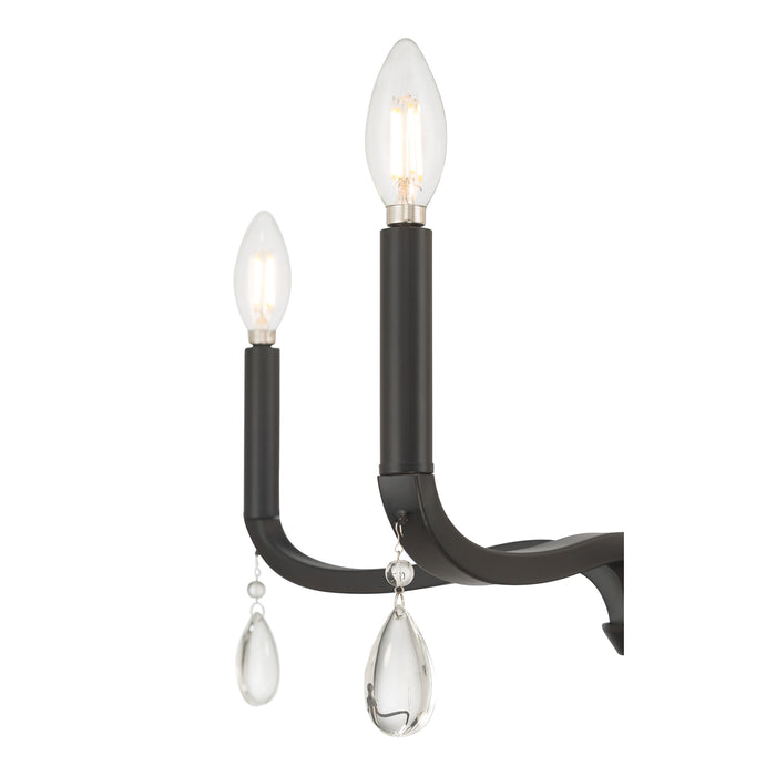 17.5'' Viremont Matte Black 4 Light Chandelier
