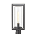 17.63'' Wheatland Powder Coated Black 1 Light Post Lantern