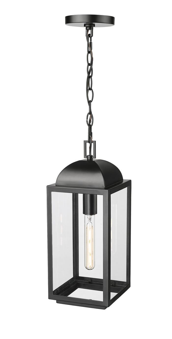 17.75'' Beaufort Powder Coated Black 1 Light Hanging Lantern