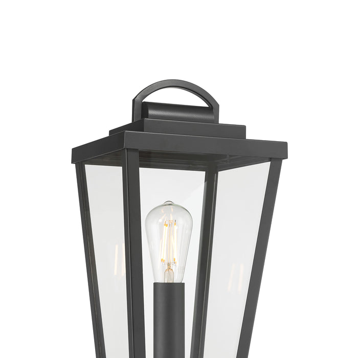 17.75'' Brenwick Powder Coated Black 1 Light Post Lantern
