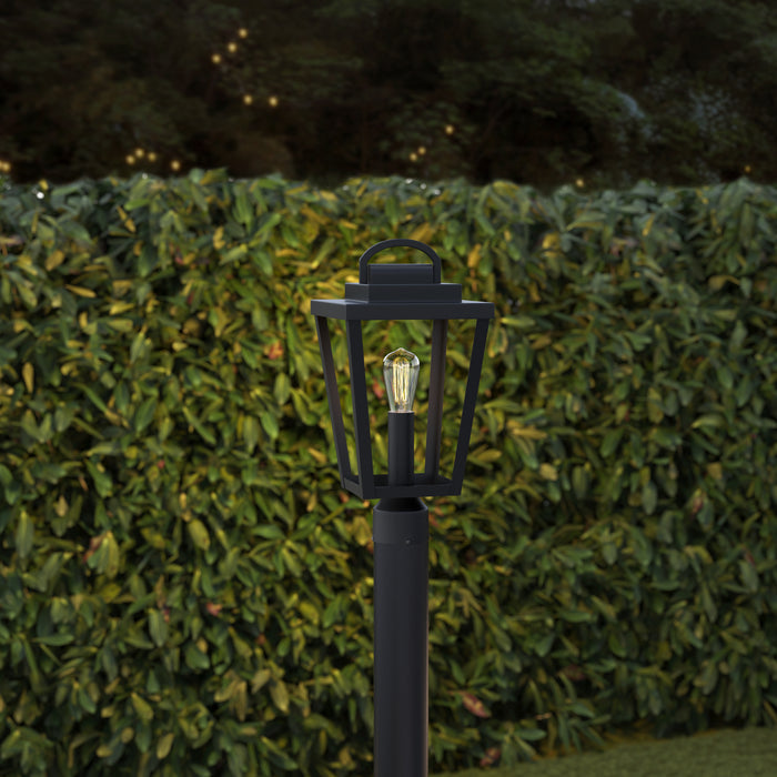 17.75'' Brenwick Powder Coated Black 1 Light Post Lantern