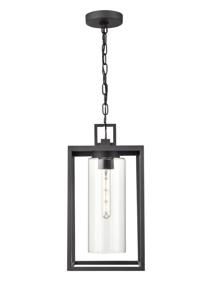 17.75'' Ellway Textured Black 1 Light Hanging Lantern