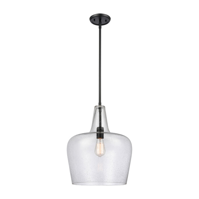 17.75'' Puckette Matte Black 1 Light Pendant