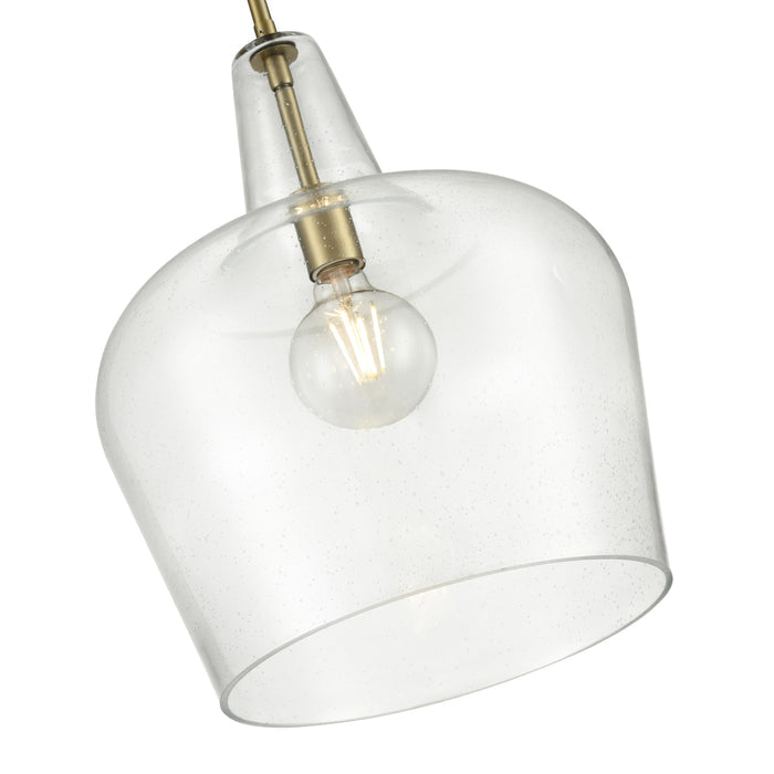 17.75'' Puckette Vintage Brass 1 Light Pendant