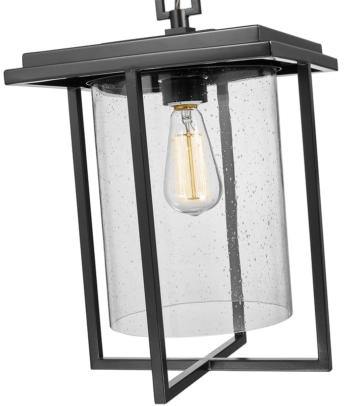 17.88'' Adair Powder Coated Black 1 Light Hanging Lantern