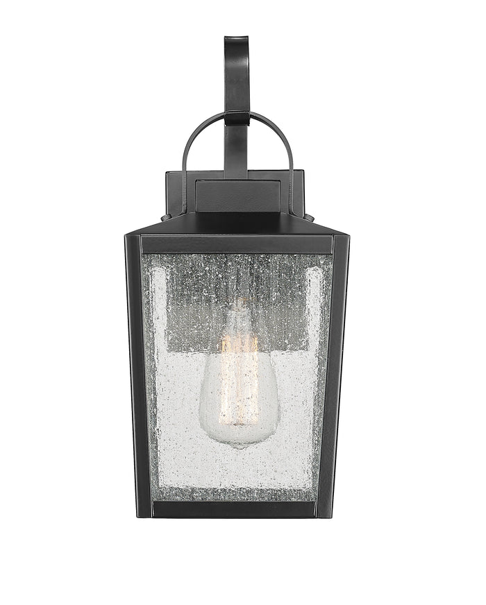 17.88-inch Devens Powder Coated Black 1-Light Outdoor Wall Sconce