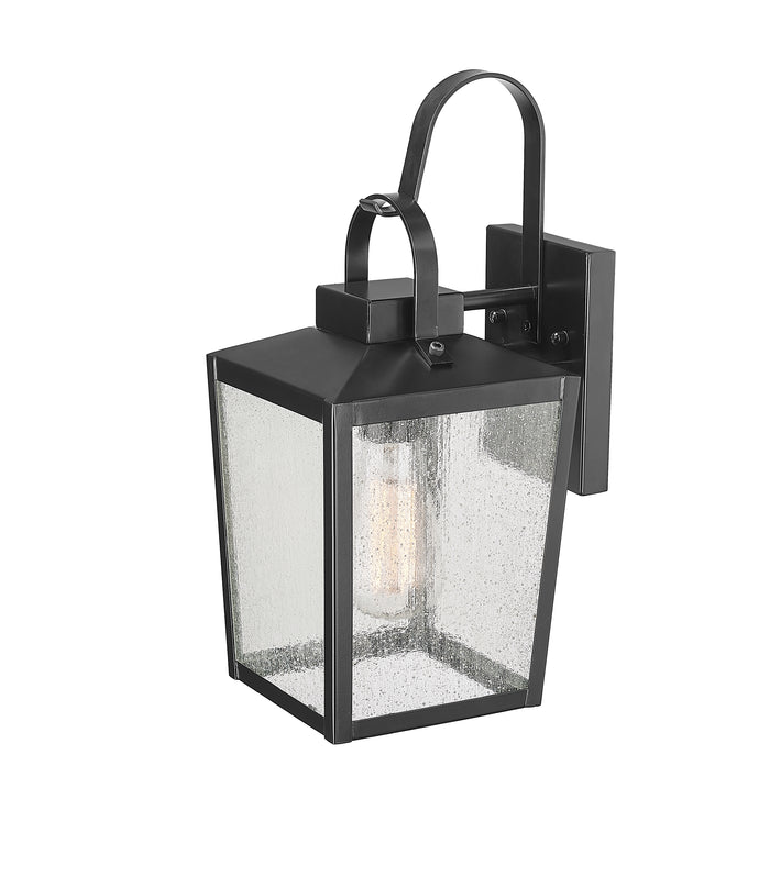 17.88-inch Devens Powder Coated Black 1-Light Outdoor Wall Sconce