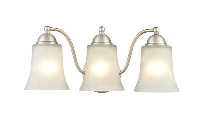 18'' Abelia Satin Nickel 3 Light Bath Vanity