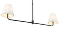 18'' Ami Matte Black 2 Light Linear Chandelier