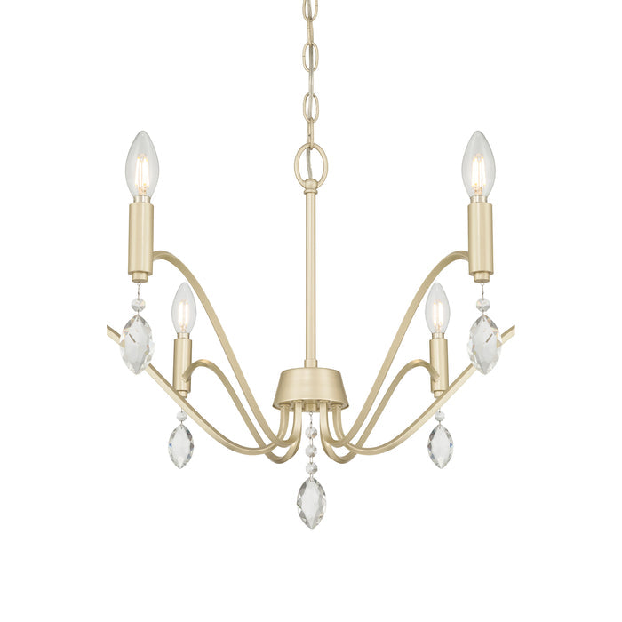 18'' Aureline Aged Silver 6 Light Chandelier