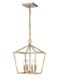 18'' Corona Modern Gold 4 Light Pendant