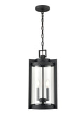 18'' Ellway Textured Black 2 Light Hanging Lantern