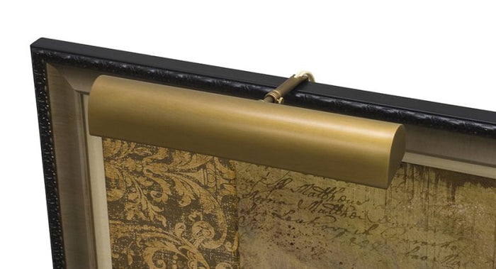 18-inch Classic Traditional Weathered Brass Plug-In Picture Light