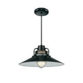 18-inch R Series Satin Black 1-Light Pendant Light