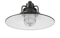 18'' Satin Black Metal R Series Railroad Shade