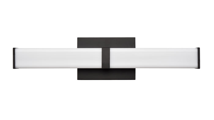 18'' Tron Matte Black  Vanity Light