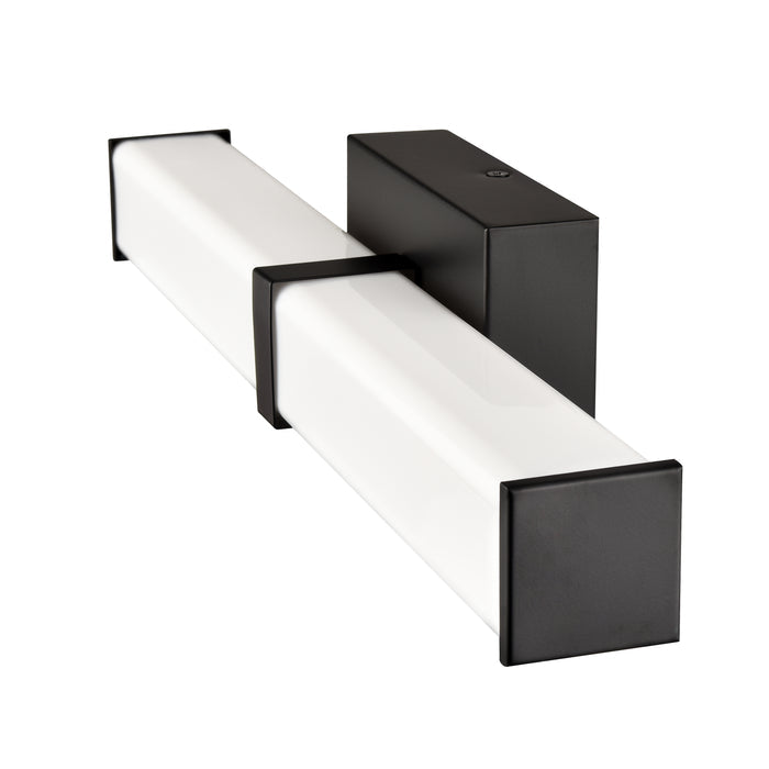 18'' Tron Matte Black  Vanity Light