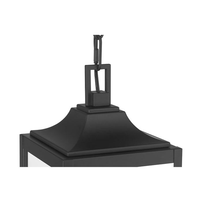 18.25'' Halston Powder Coated Black 3 Light Hanging Lantern