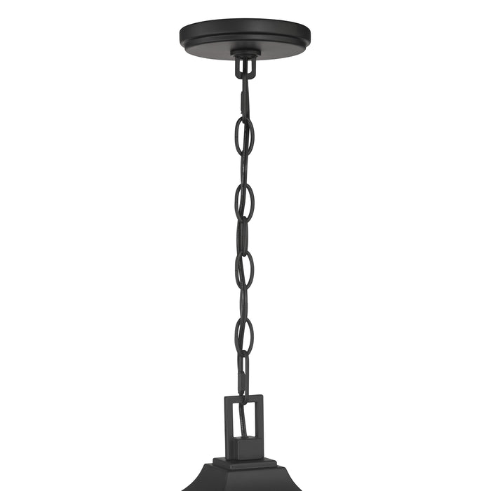 18.25'' Halston Powder Coated Black 3 Light Hanging Lantern