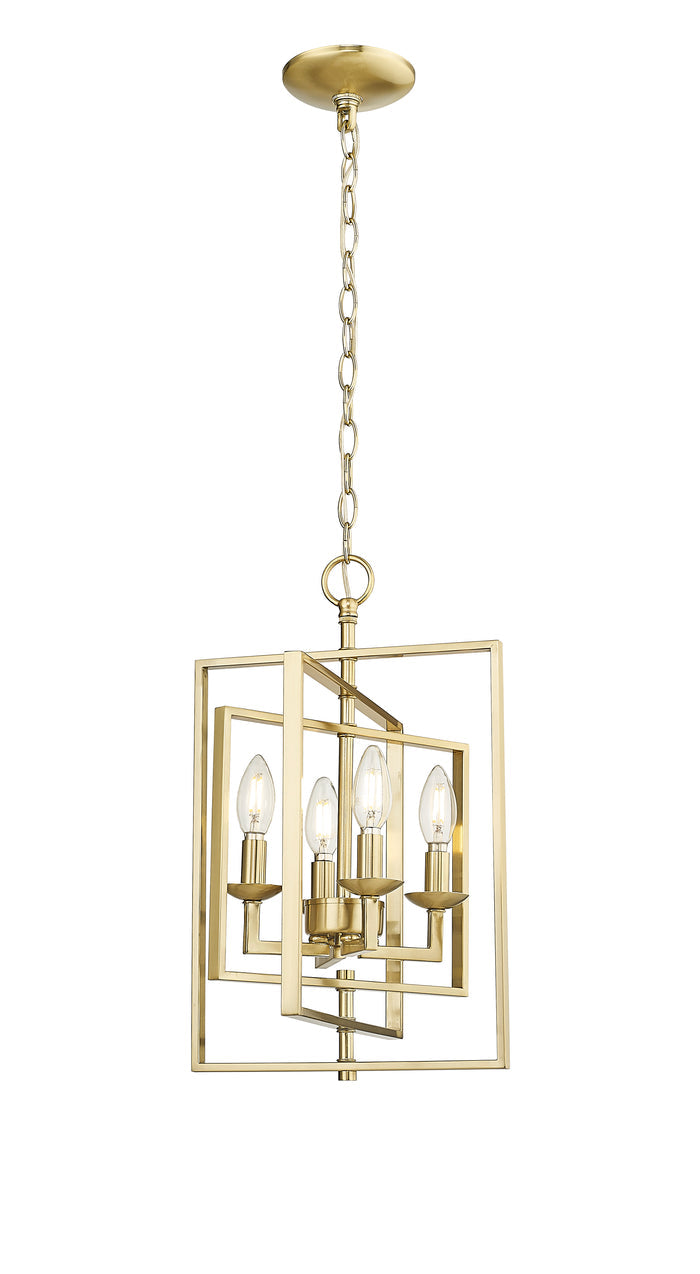 18.25'' Nellis Modern Gold 4 Light Pendant